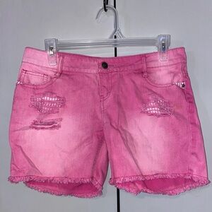 DREAM OUT LOUD Selena Gomez Pink denim shorts mean girls